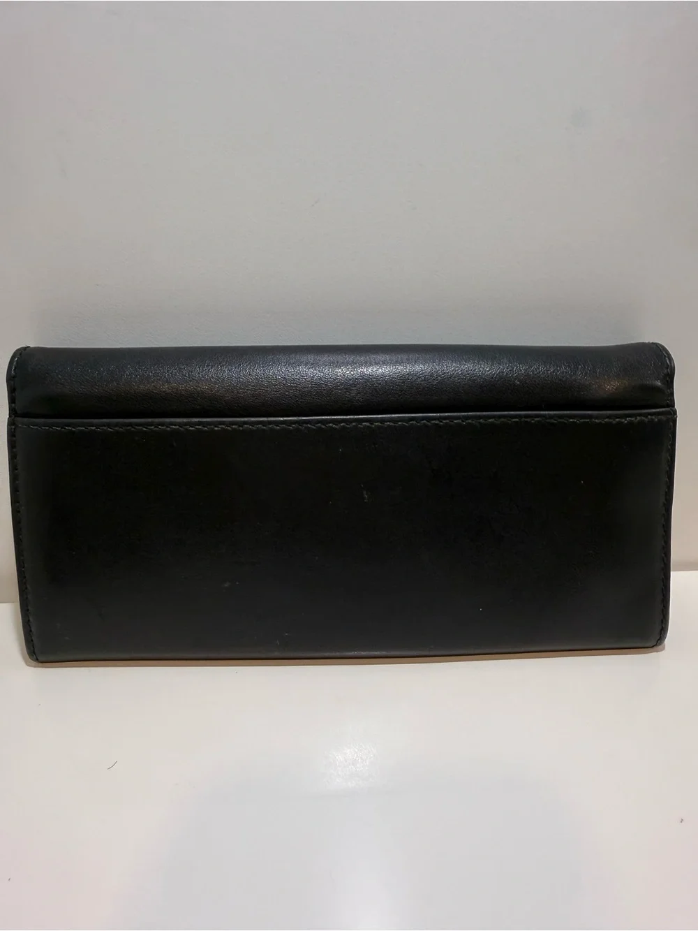 Salvatore Ferragamo Black Bow Studded Wallet